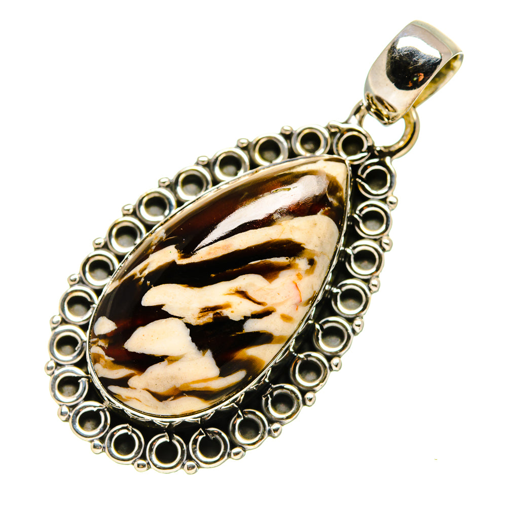 Peanut Wood Jasper Pendants handcrafted by Ana Silver Co - PD756144