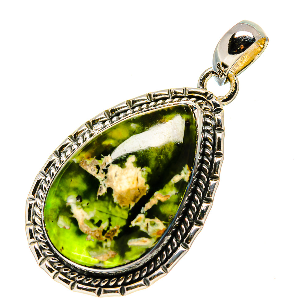 Australian Green Opal Pendants handcrafted by Ana Silver Co - PD756147