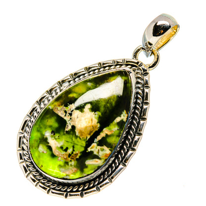 Australian Green Opal Pendants handcrafted by Ana Silver Co - PD756147