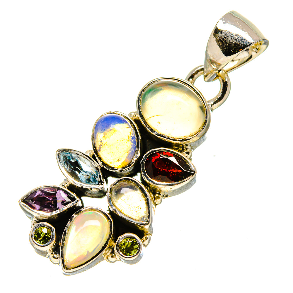 Ethiopian Opal Pendants handcrafted by Ana Silver Co - PD756153