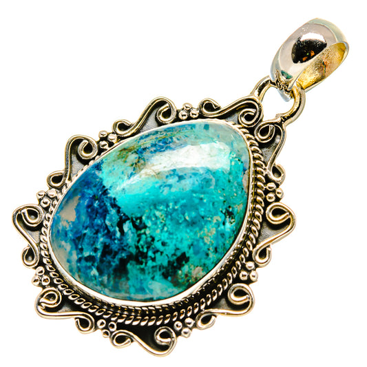 Chrysocolla Pendants handcrafted by Ana Silver Co - PD756168
