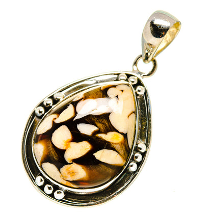 Peanut Wood Jasper Pendants handcrafted by Ana Silver Co - PD756174