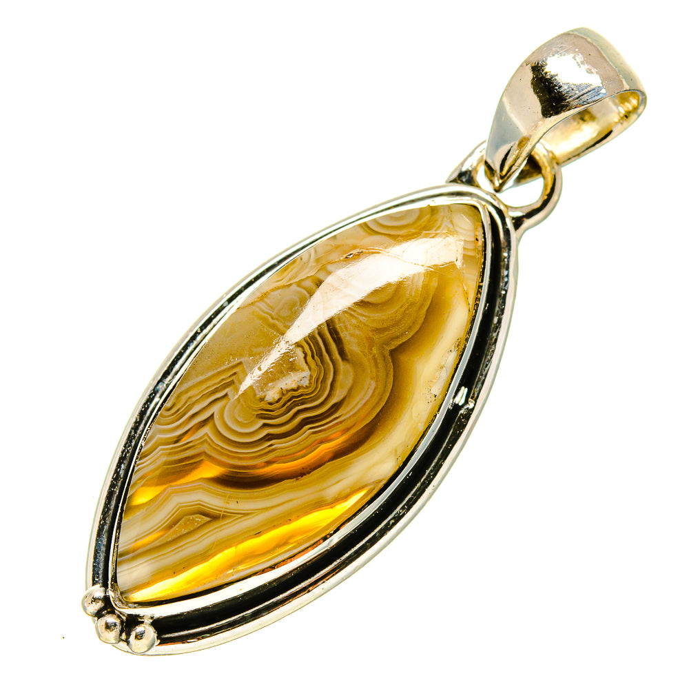 Laguna Lace Agate Pendants handcrafted by Ana Silver Co - PD756191