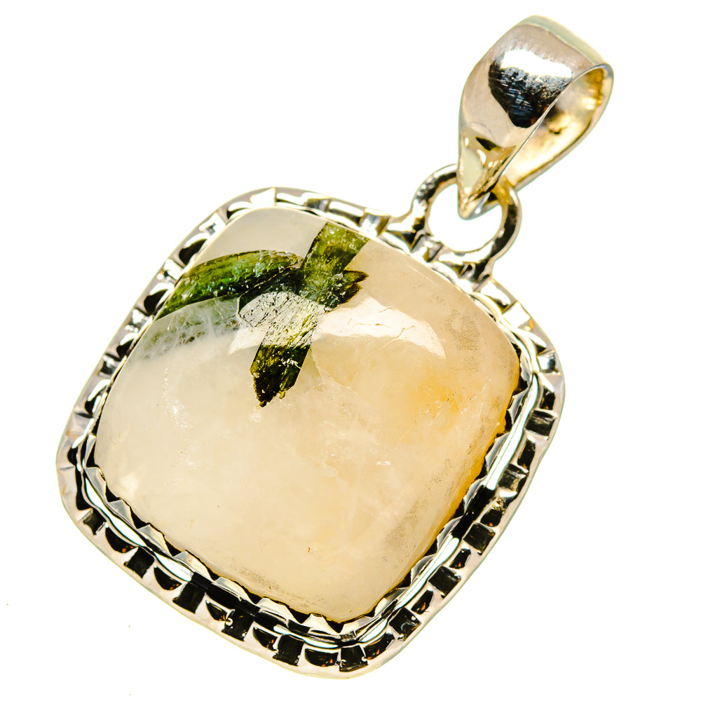 Green Quartz Pendants handcrafted by Ana Silver Co - PD756211