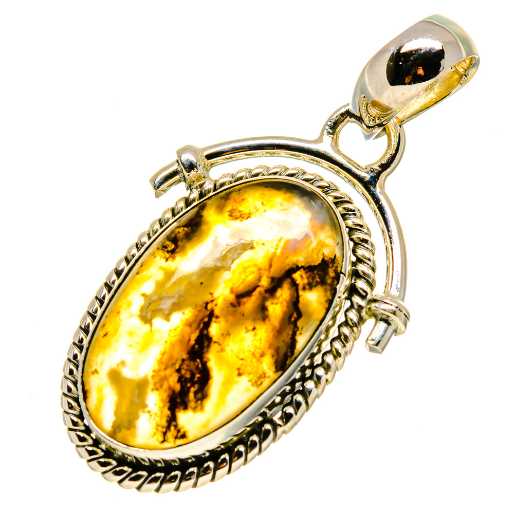 Plume Agate Pendants handcrafted by Ana Silver Co - PD756212