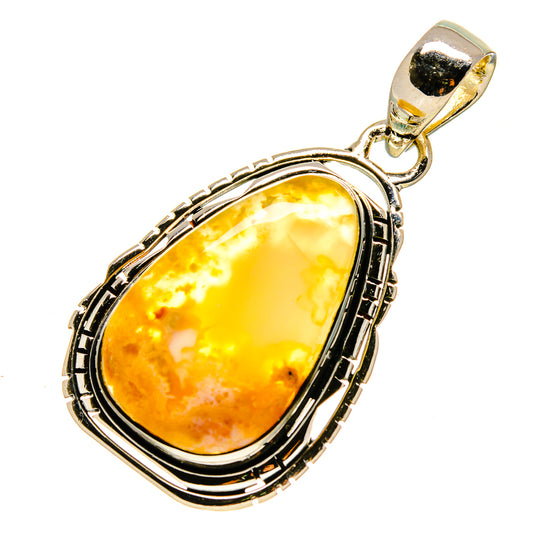 Plume Agate Pendants handcrafted by Ana Silver Co - PD756215