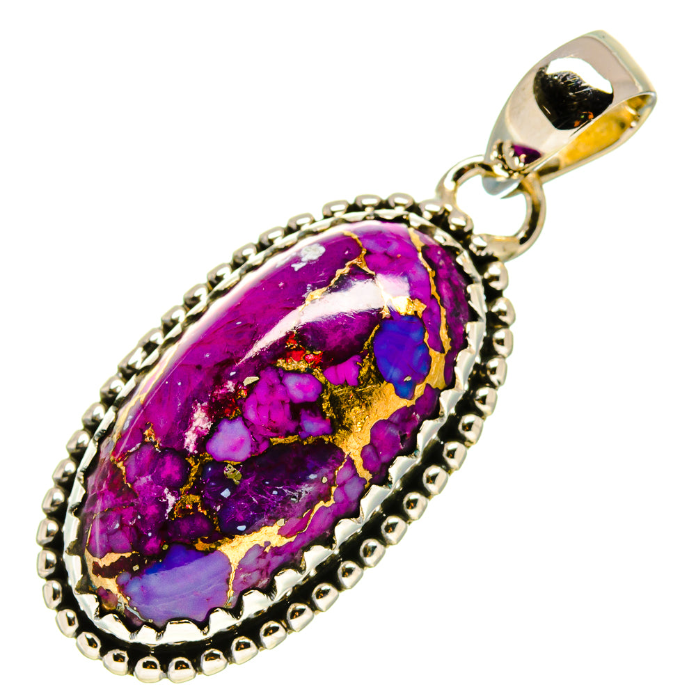 Purple Copper Composite Turquoise Pendants handcrafted by Ana Silver Co - PD756218