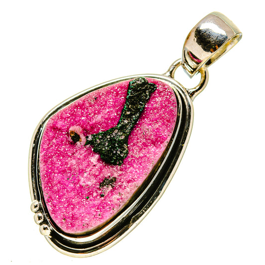 Cobalto Calcite Druzy Pendants handcrafted by Ana Silver Co - PD756219