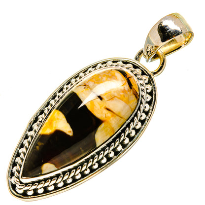Peanut Wood Jasper Pendants handcrafted by Ana Silver Co - PD756239