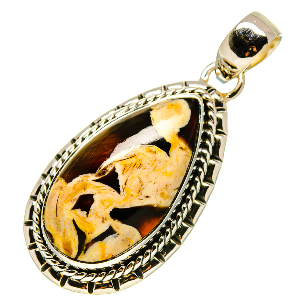 Peanut Wood Jasper Pendants handcrafted by Ana Silver Co - PD756250
