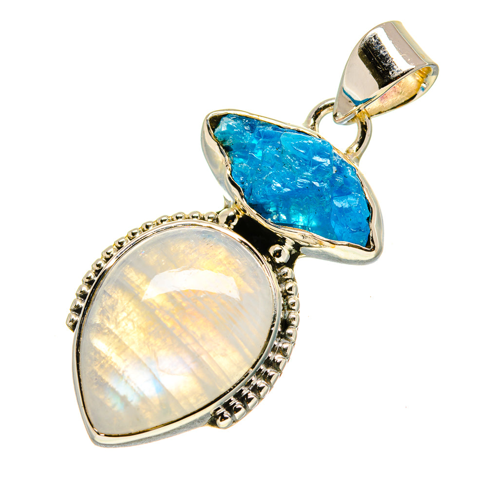 Rainbow Moonstone Pendants handcrafted by Ana Silver Co - PD756275