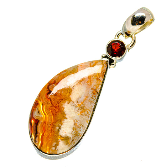 Crazy Lace Agate Pendants handcrafted by Ana Silver Co - PD756279