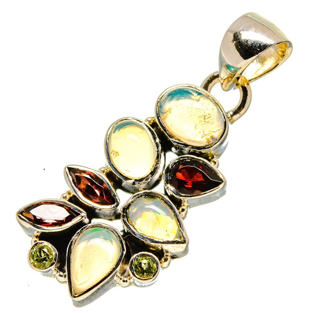 Ethiopian Opal Pendants handcrafted by Ana Silver Co - PD756311