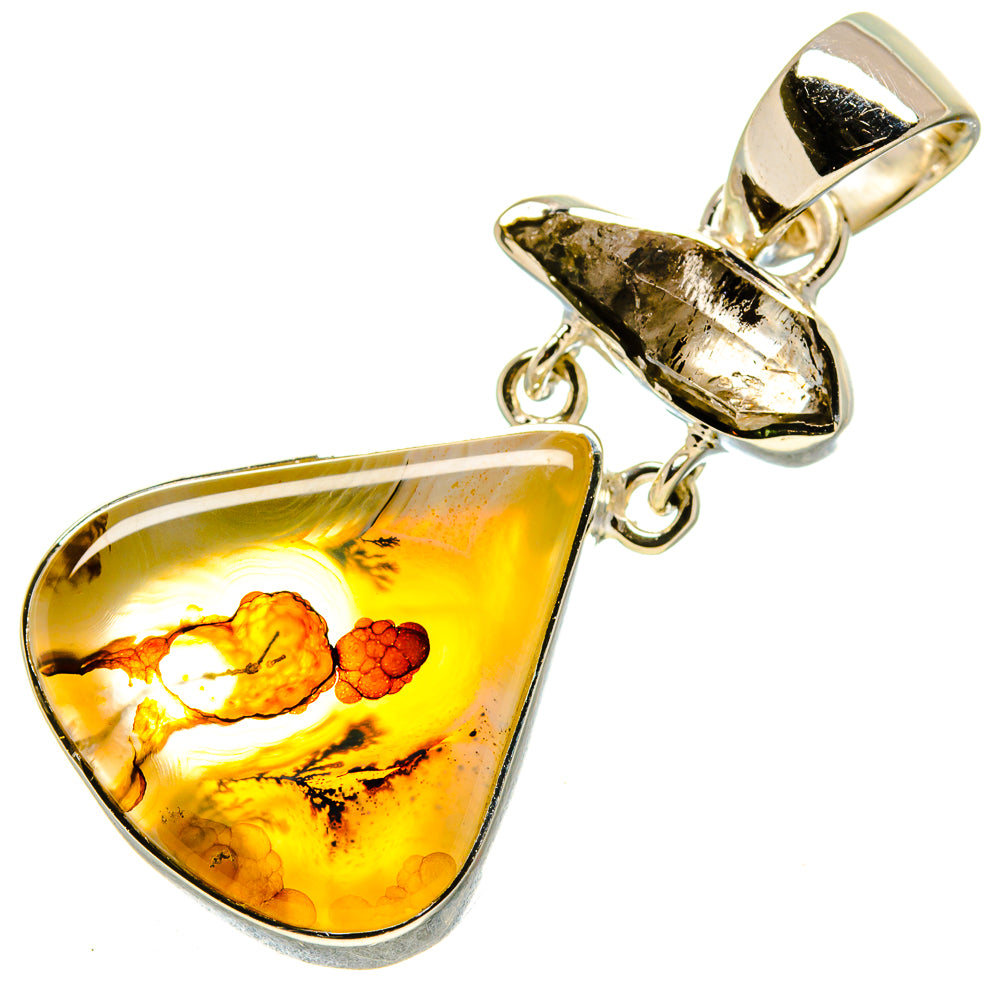 Montana Agate Pendants handcrafted by Ana Silver Co - PD756321