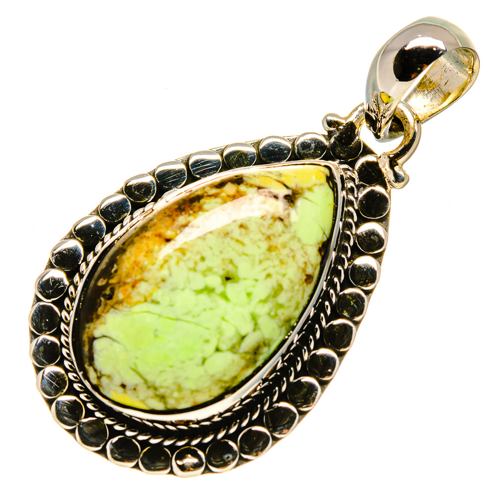 Lemon Chrysoprase Pendants handcrafted by Ana Silver Co - PD756338
