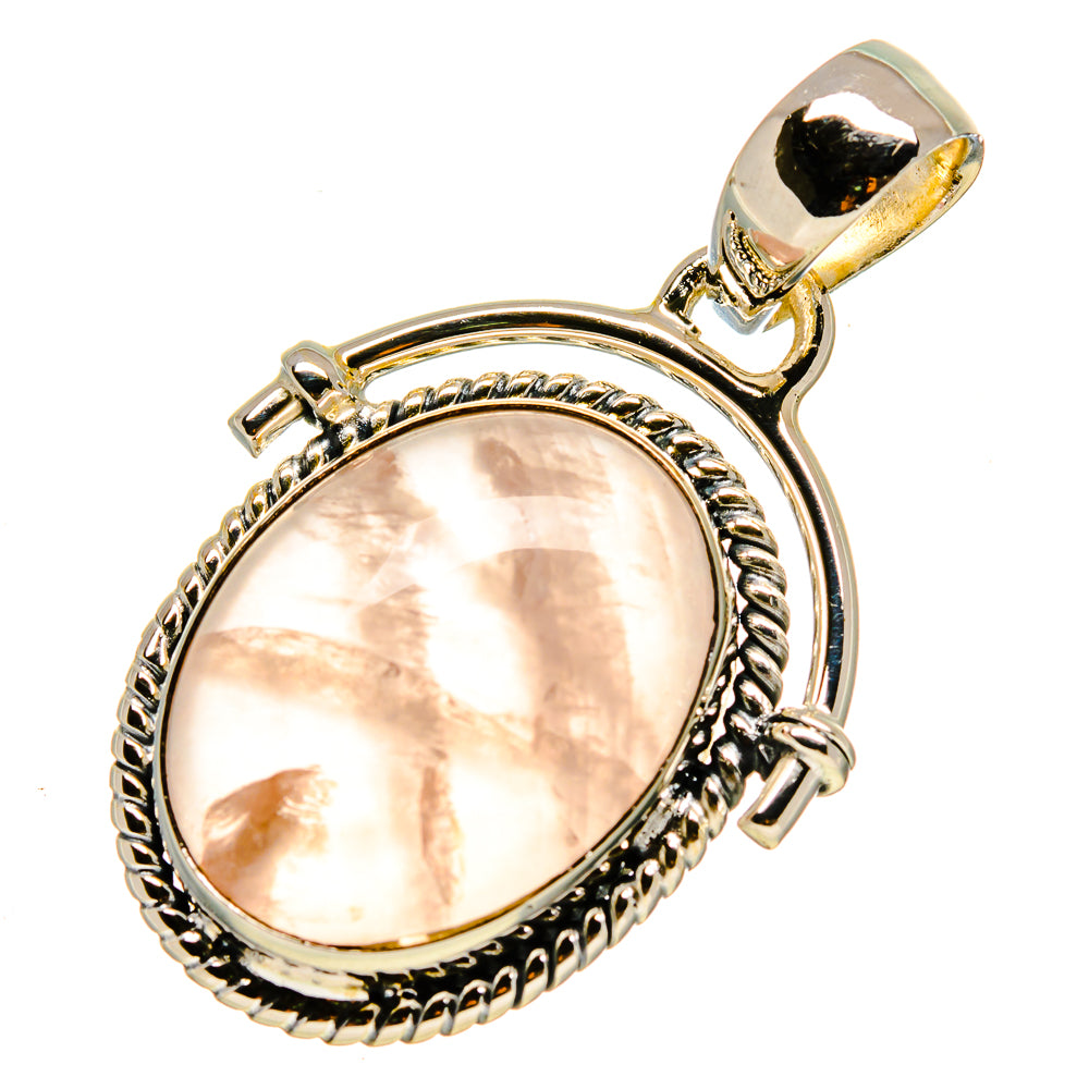 Rose Quartz Pendants handcrafted by Ana Silver Co - PD756339