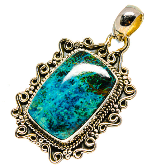 Chrysocolla Pendants handcrafted by Ana Silver Co - PD756340