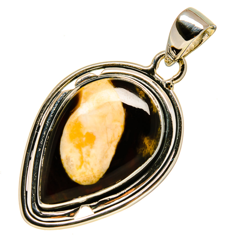 Peanut Wood Jasper Pendants handcrafted by Ana Silver Co - PD756343