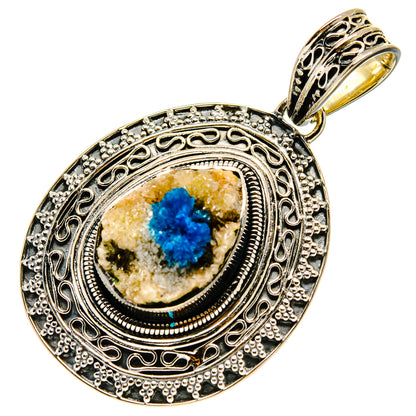 Cavansite Crystal Pendants handcrafted by Ana Silver Co - PD756367