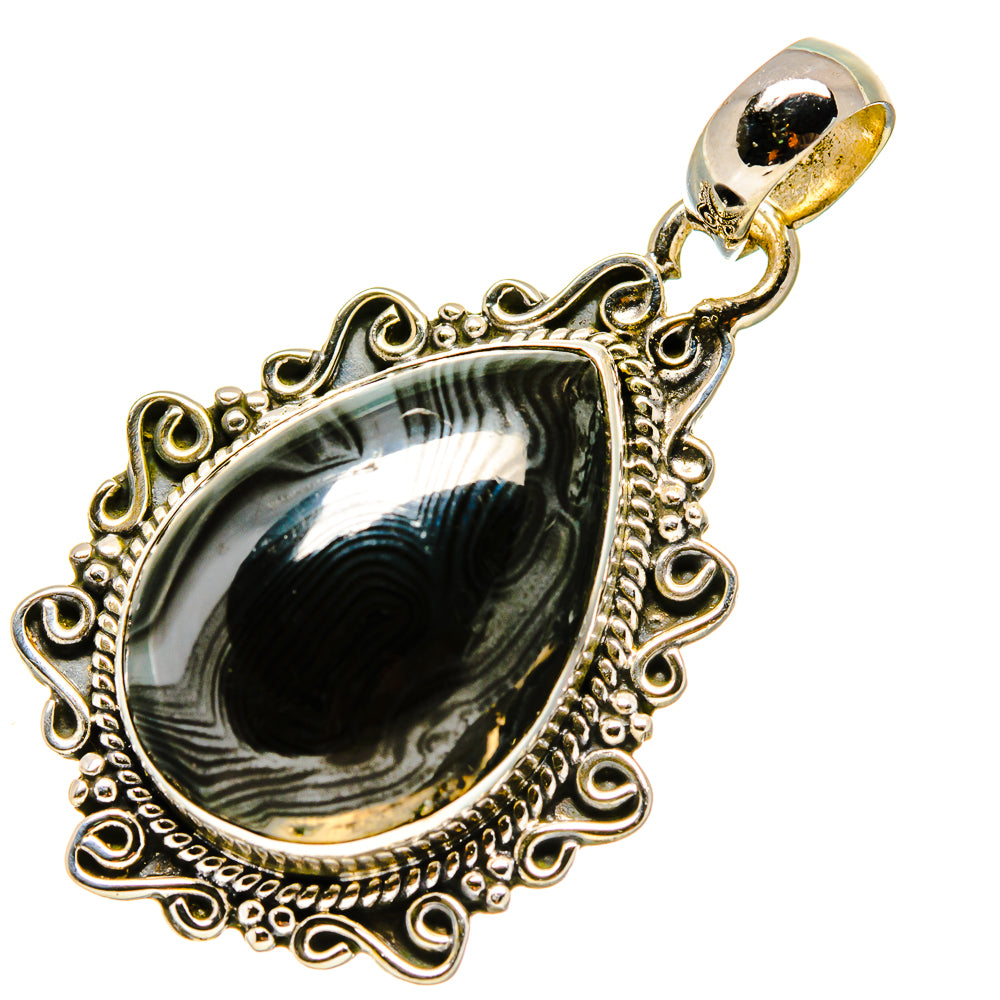 Psilomelane Pendants handcrafted by Ana Silver Co - PD756374