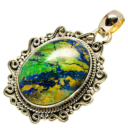 Azurite Pendants handcrafted by Ana Silver Co - PD756388