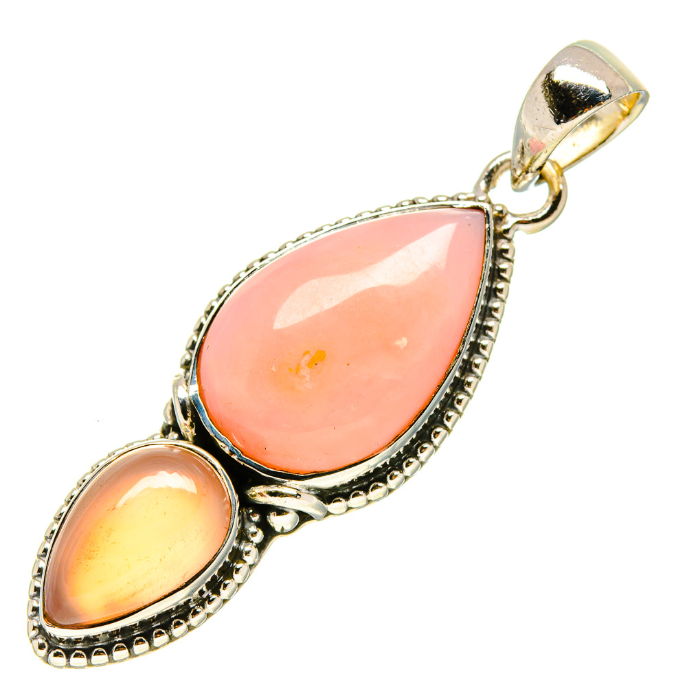 Pink Opal Pendants handcrafted by Ana Silver Co - PD756399