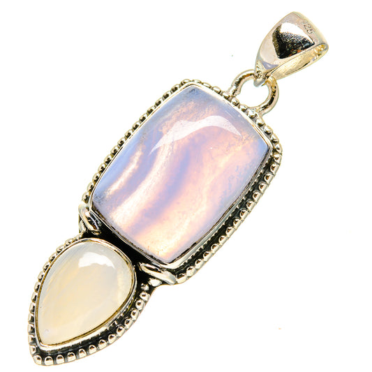 Blue Lace Agate Pendants handcrafted by Ana Silver Co - PD756401