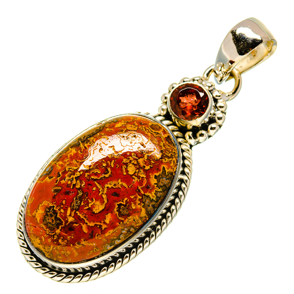 Moroccan Agate Pendants handcrafted by Ana Silver Co - PD756409