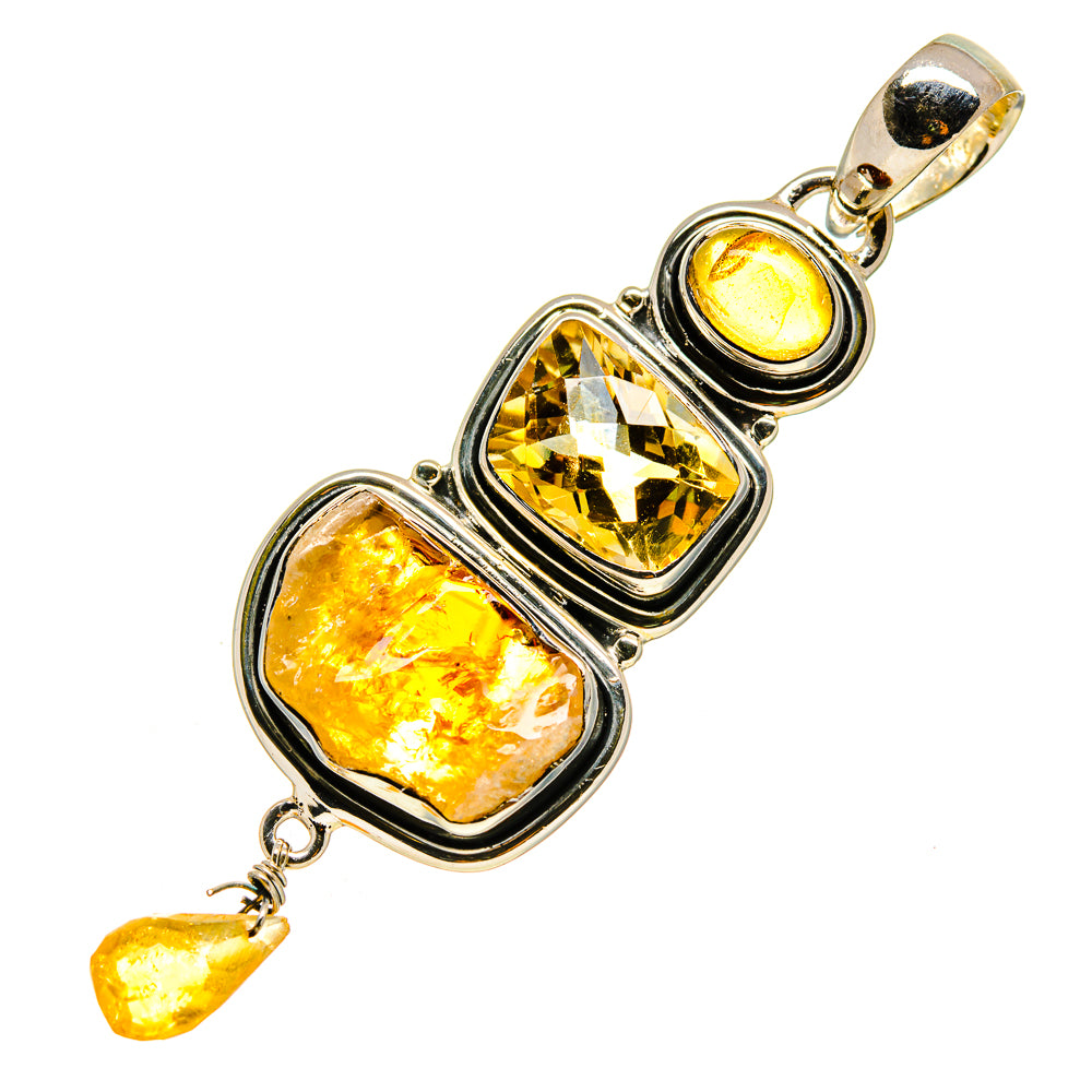Citrine Pendants handcrafted by Ana Silver Co - PD756433