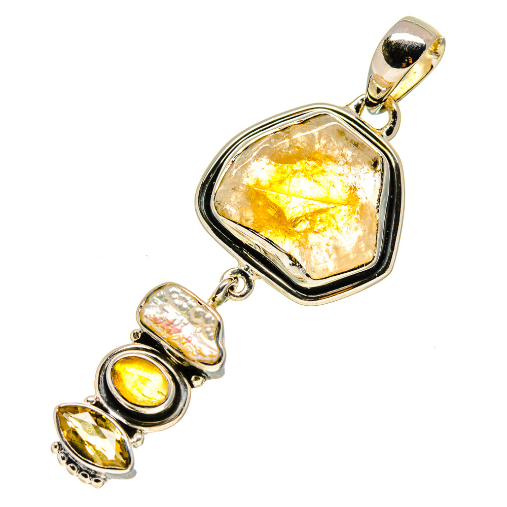 Citrine Pendants handcrafted by Ana Silver Co - PD756435