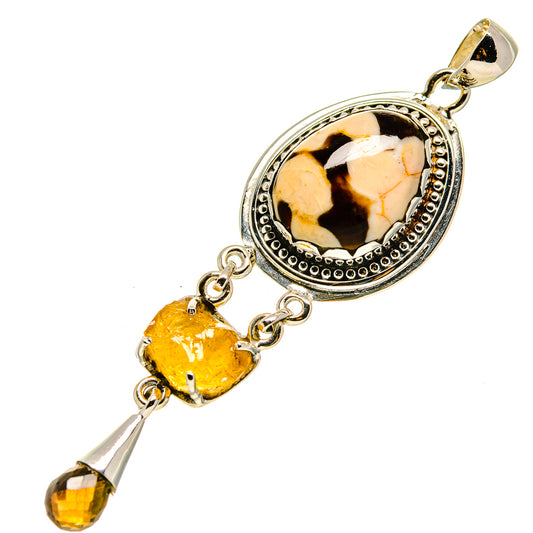 Peanut Wood Jasper Pendants handcrafted by Ana Silver Co - PD756452