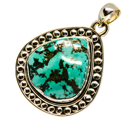 Tibetan Turquoise Pendants handcrafted by Ana Silver Co - PD756456