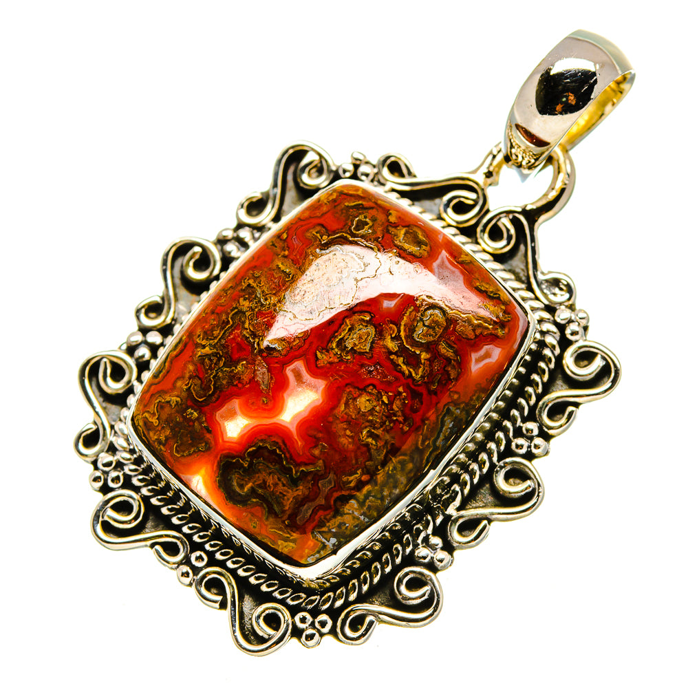 Moroccan Agate Pendants handcrafted by Ana Silver Co - PD756459