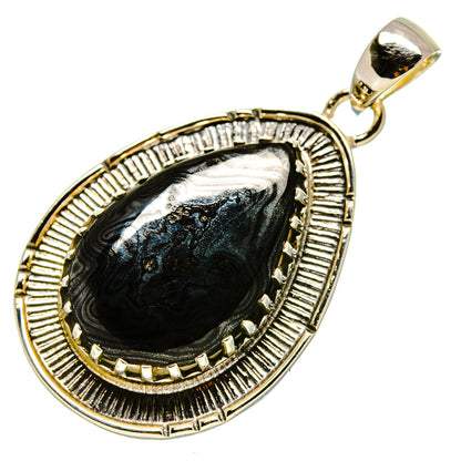 Psilomelane Pendants handcrafted by Ana Silver Co - PD756461