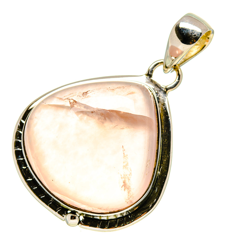 Rose Quartz Pendants handcrafted by Ana Silver Co - PD756466