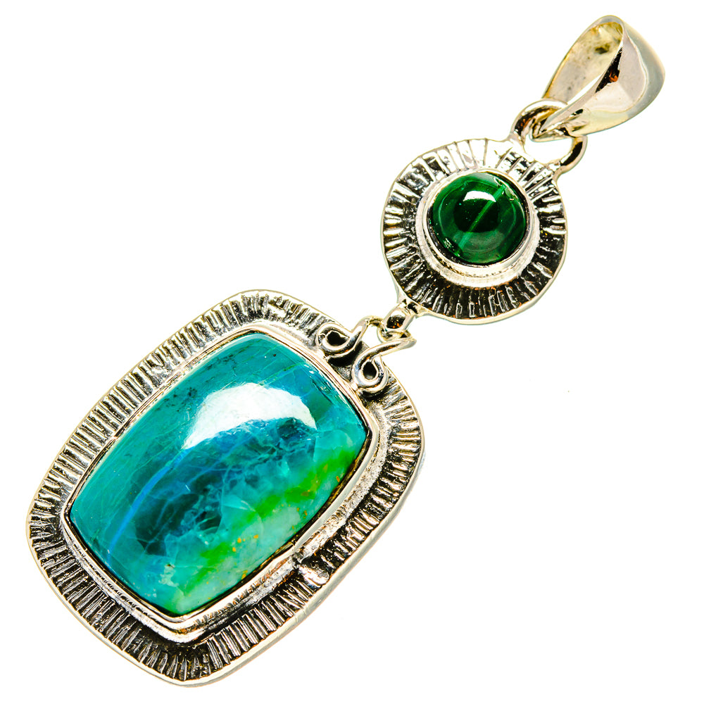 Chrysocolla Pendants handcrafted by Ana Silver Co - PD756473