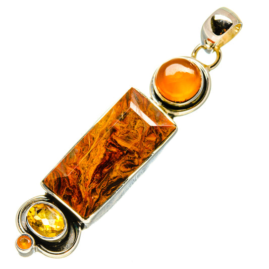 Golden Pietersite Pendants handcrafted by Ana Silver Co - PD756491