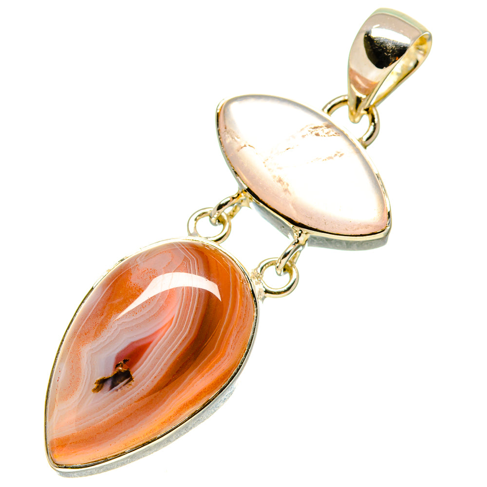 Botswana Agate Pendants handcrafted by Ana Silver Co - PD756492
