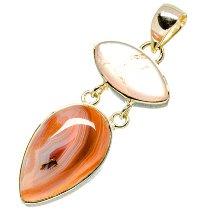 Botswana Agate Pendants handcrafted by Ana Silver Co - PD756492