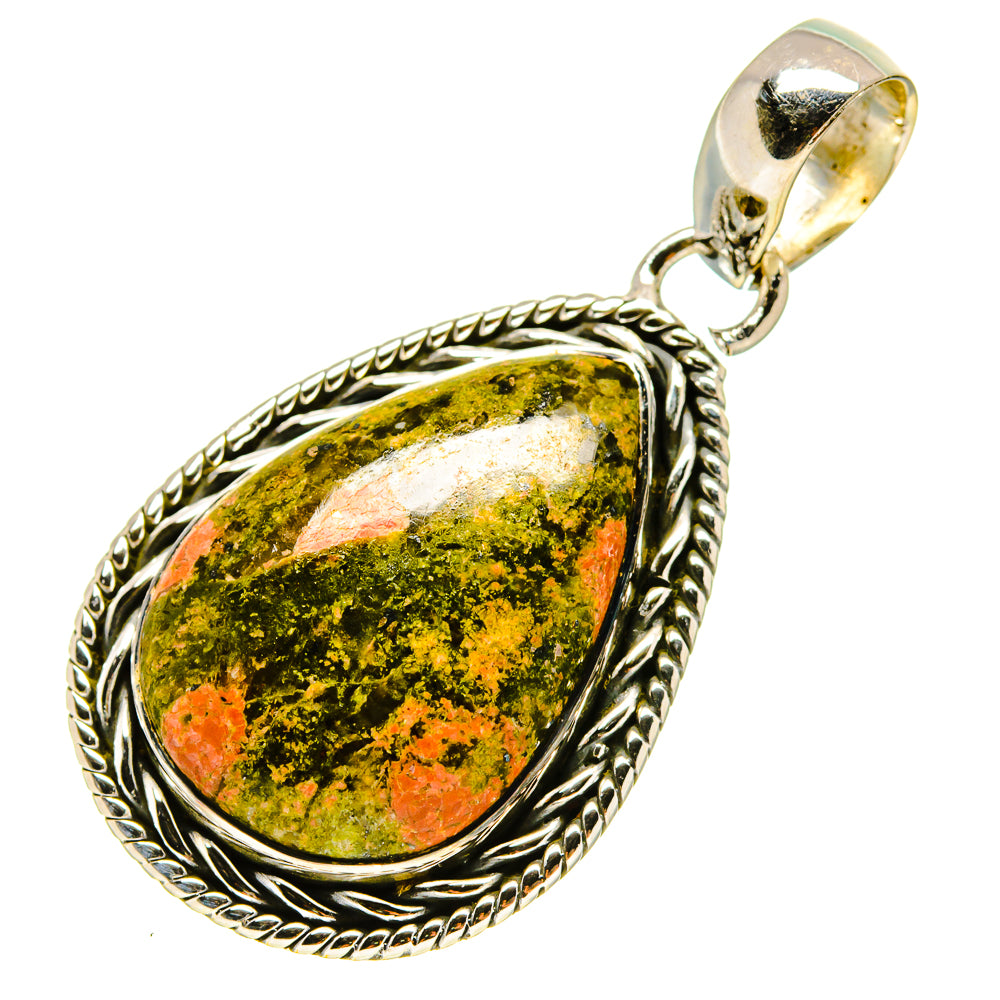 Unakite Pendants handcrafted by Ana Silver Co - PD756509