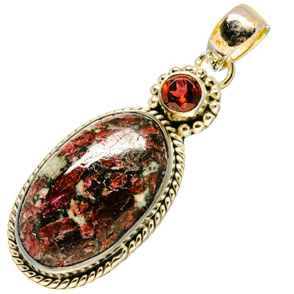 Russian Eudialyte Pendants handcrafted by Ana Silver Co - PD756510