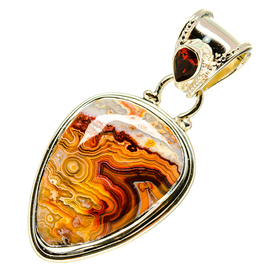 Crazy Lace Agate Pendants handcrafted by Ana Silver Co - PD756512
