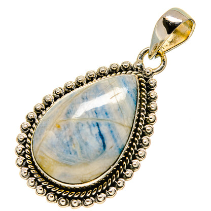Blue Scheelite Pendants handcrafted by Ana Silver Co - PD756542