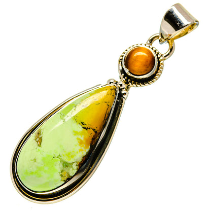 Lemon Chrysoprase Pendants handcrafted by Ana Silver Co - PD756585