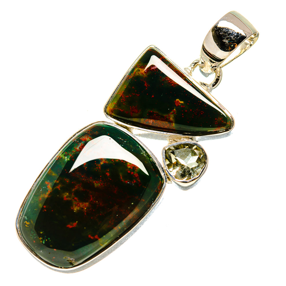 Bloodstone Pendants handcrafted by Ana Silver Co - PD756588