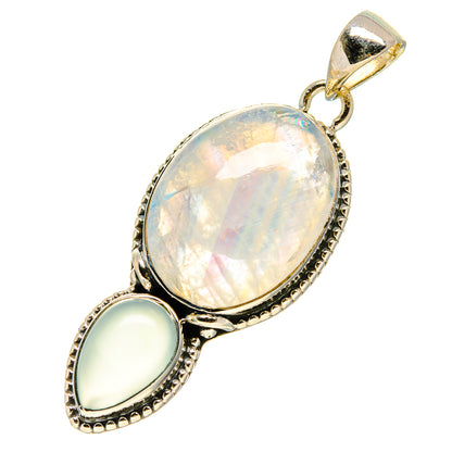 Rainbow Moonstone Pendants handcrafted by Ana Silver Co - PD756601