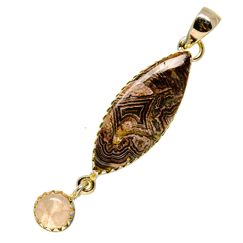 Crazy Lace Agate Pendants handcrafted by Ana Silver Co - PD756642