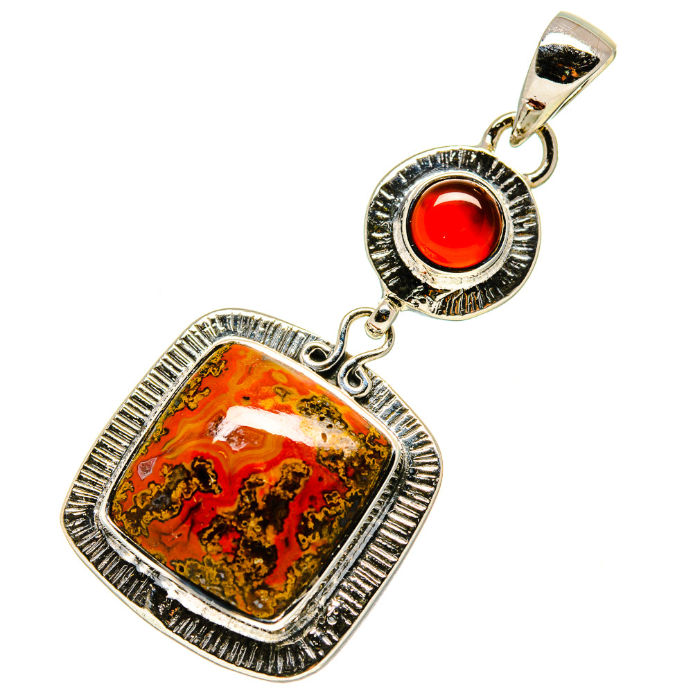 Moroccan Agate Pendants handcrafted by Ana Silver Co - PD756646