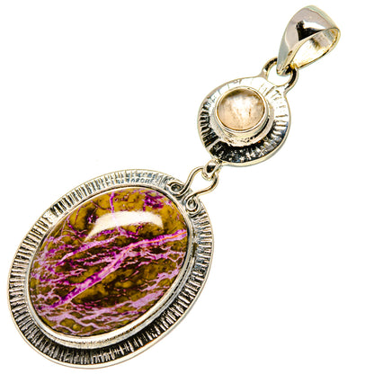 Stichtite Pendants handcrafted by Ana Silver Co - PD756653