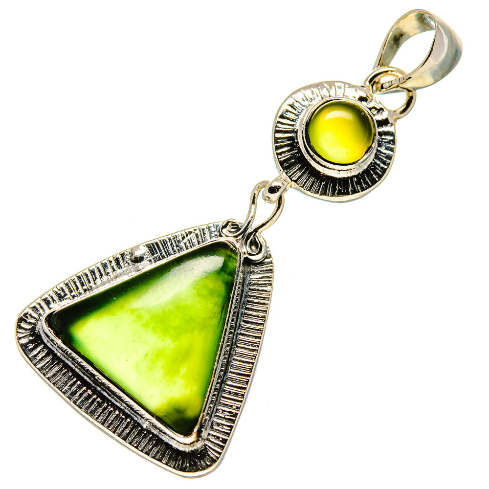 Nephrite Jade Pendants handcrafted by Ana Silver Co - PD756655